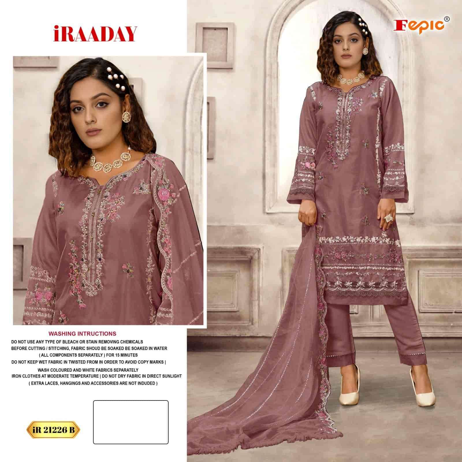 Fepic IR 21226 B Latest Organza Embroidered Pakistani Salwar Suit