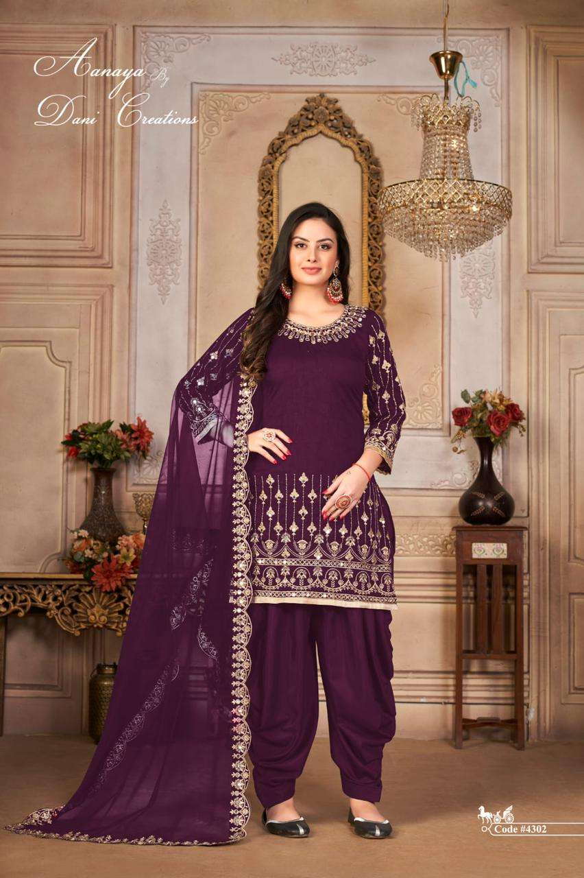 Aanaya Vol 143 Art Silk Party Wear Salwar Suit Exporter