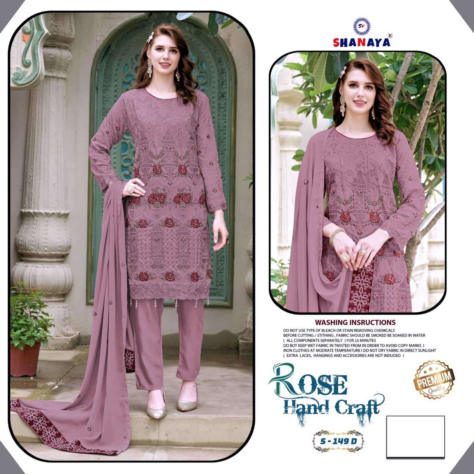 Shanaya S 149 Colors Festive Wear Georgette Pakistani Suit