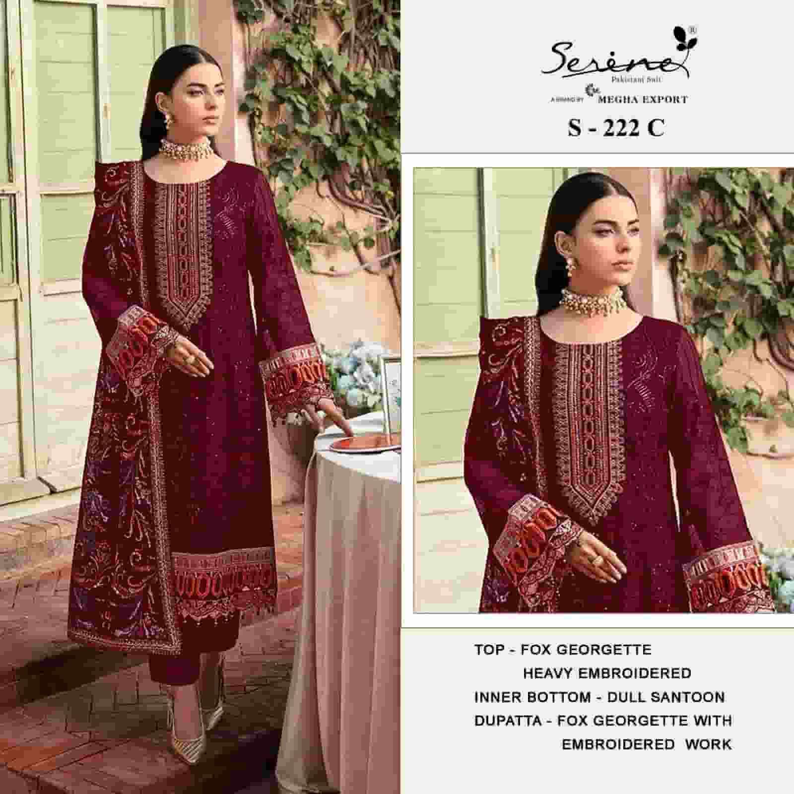 Serine Designer Pakistani Suit - S 222 C