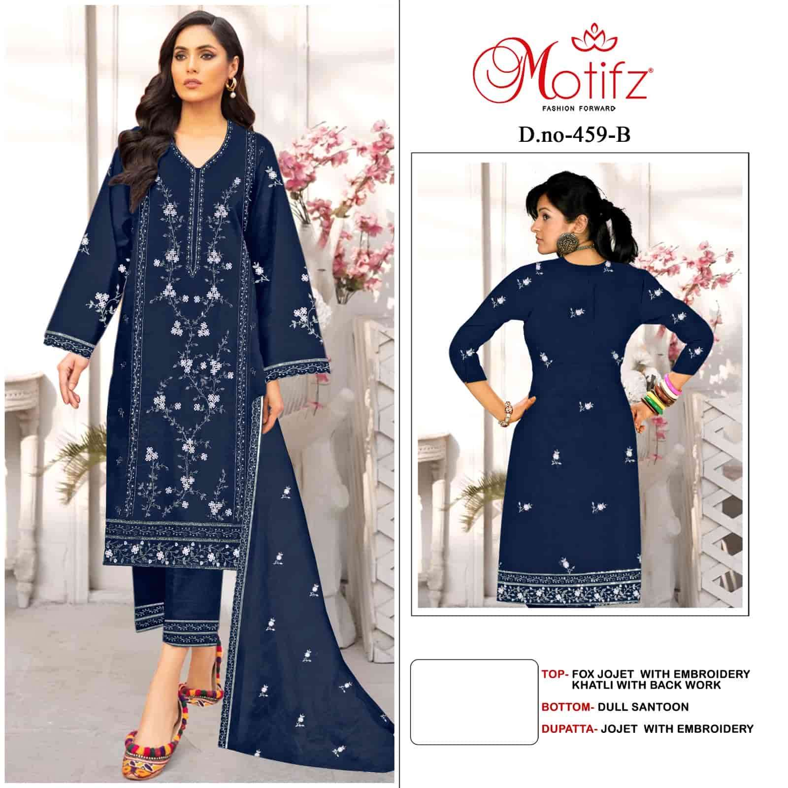 Motifz 459 Colors Festive Wear Style Latest Designer Pakistani Salwar Suit Collection
