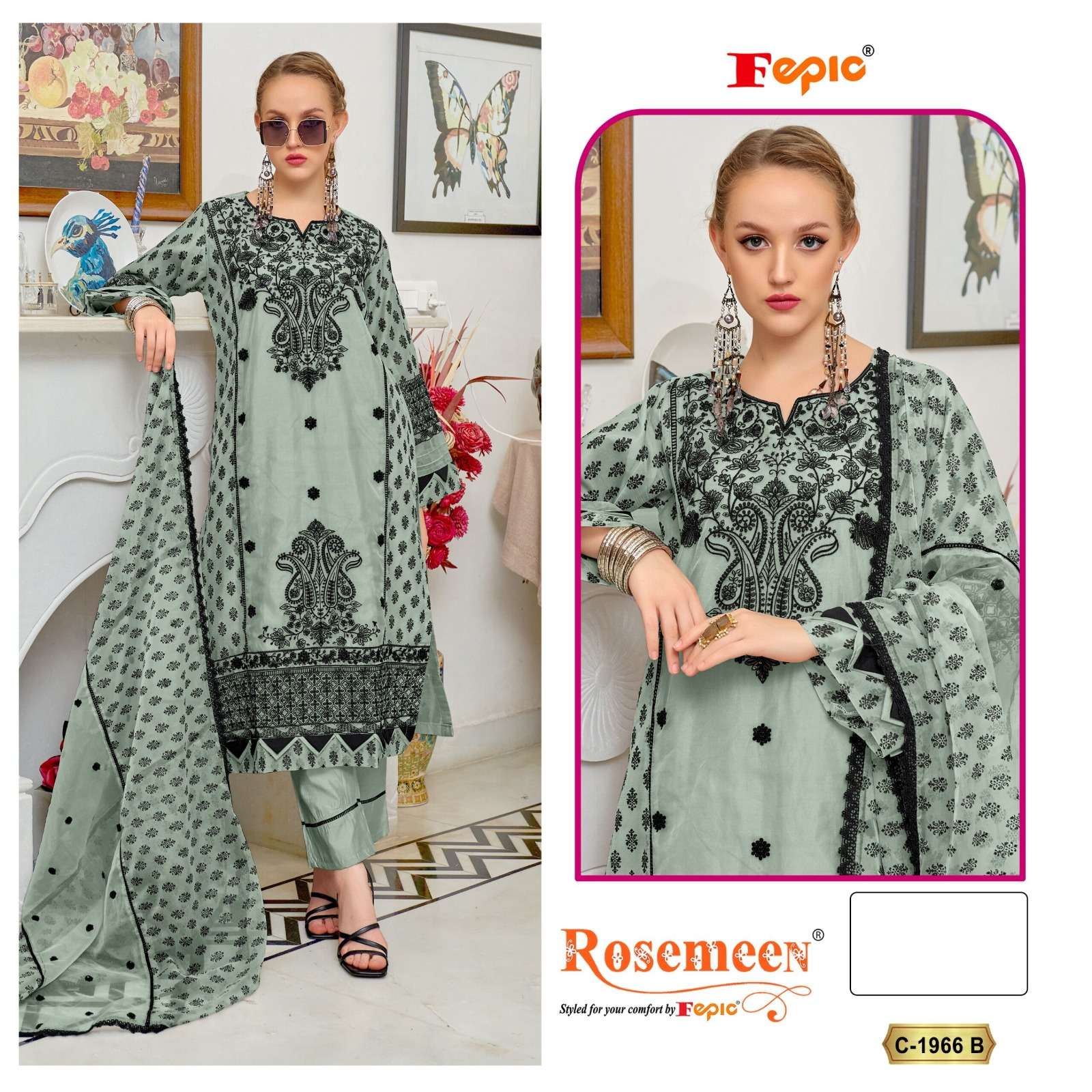 Fepic C 1966 Colors Pakistani Salwar Collection At Price