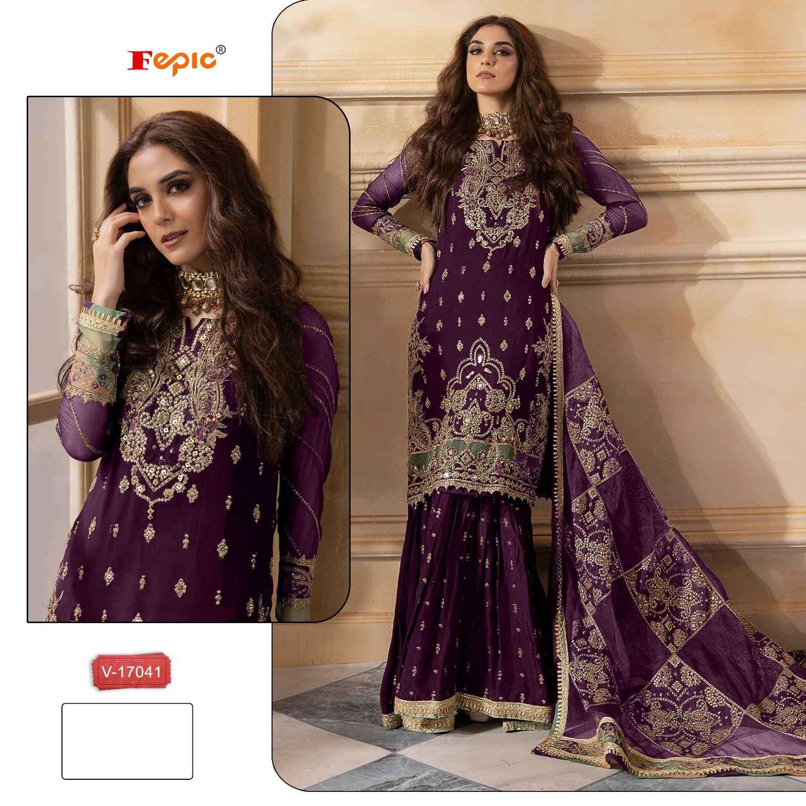 Fepic V 17041 Colors Latest Designer Velvet Suit