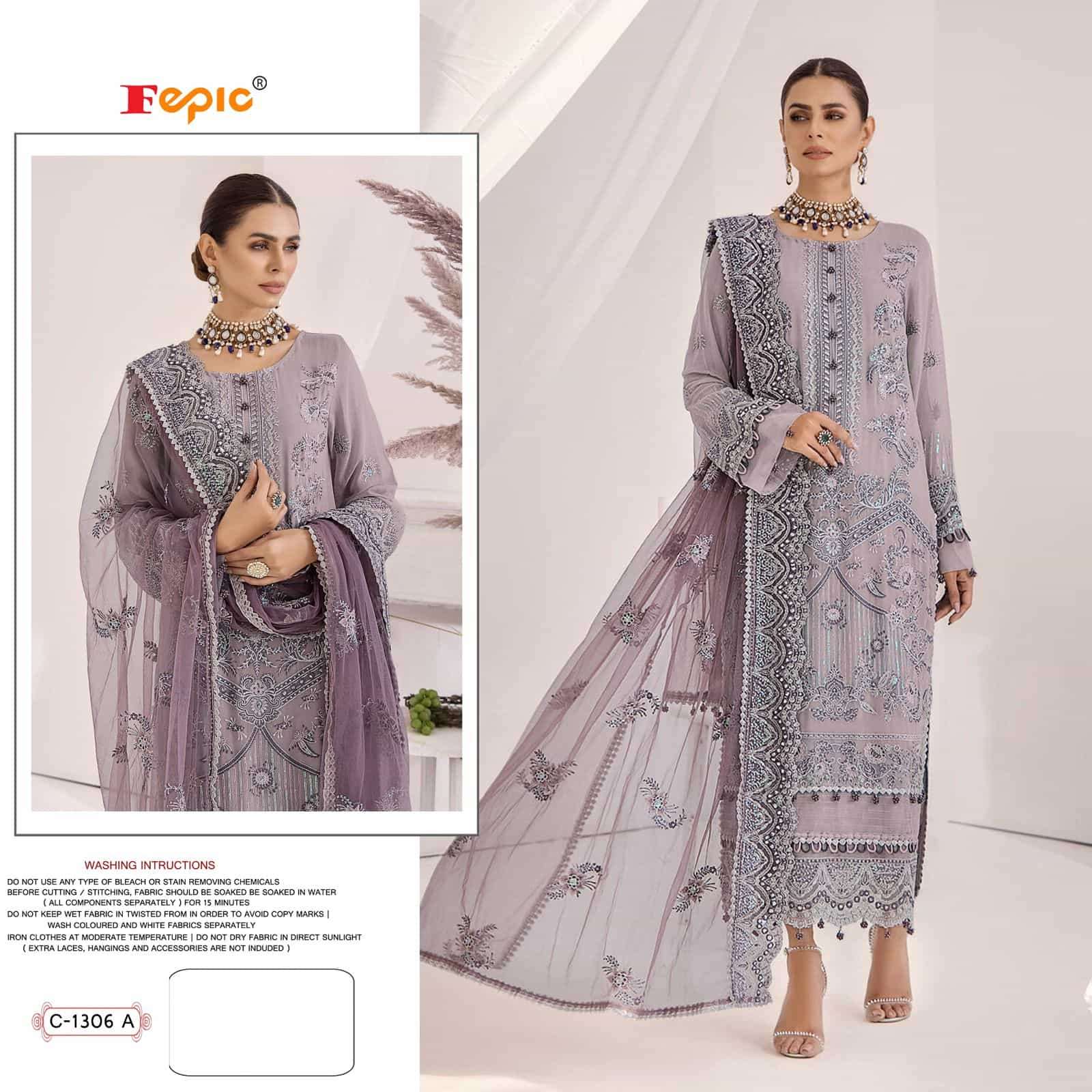 Fepic Rosemeen C 1306 Colors New Pakistani Designer Suit Collection