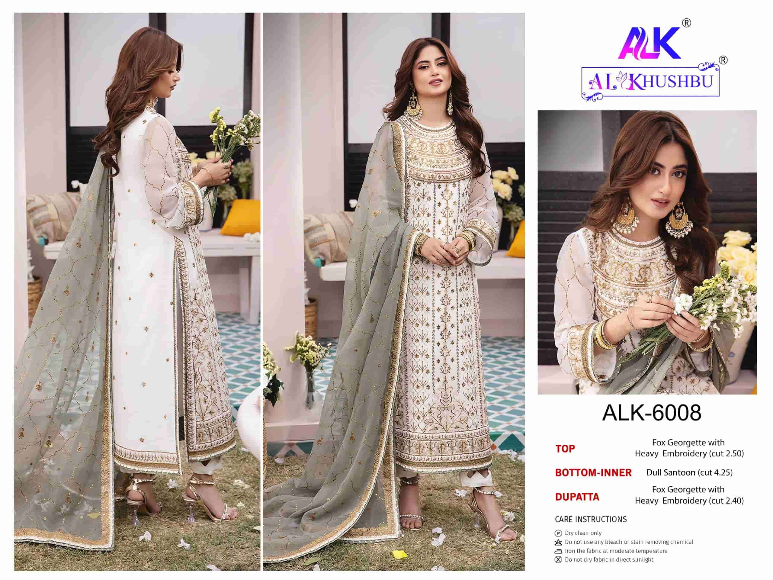 Al Khushbu 6008 Exclusive Heavy Designer Pakistani Salwar Suit Collection