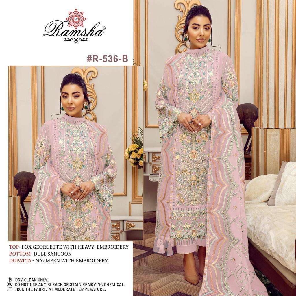 Ramsha R-536 Pakistani Designer Party Wear Suit