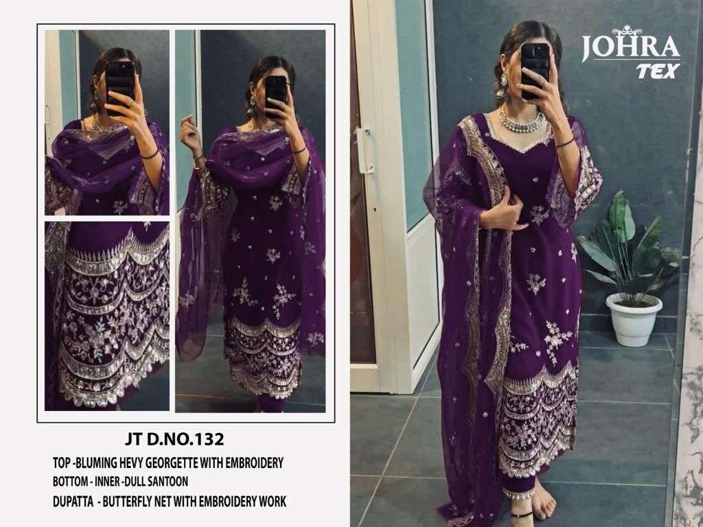 Johra Tex JT-132B Embroidered Designer Salwar