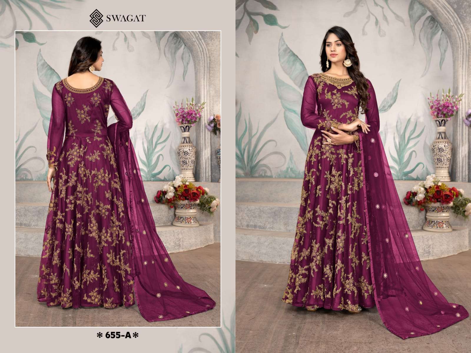 Swagat 655 Colors Heavy Designer Wedding Wear Gown