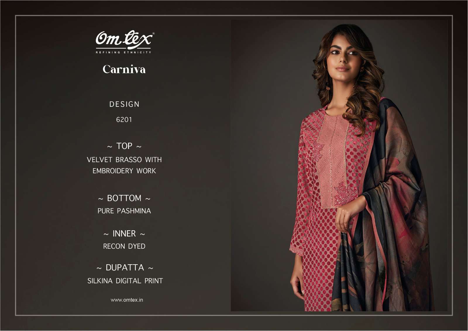 Omtex Carniva Latest Style Brasso Velvet Suit