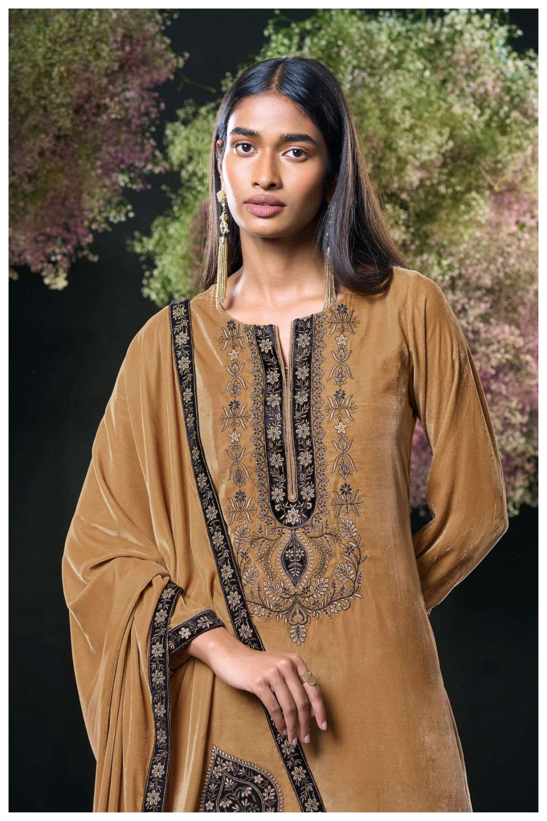 Ganga Fashion Quisha 3066 Premium Design Velvet Suit Price