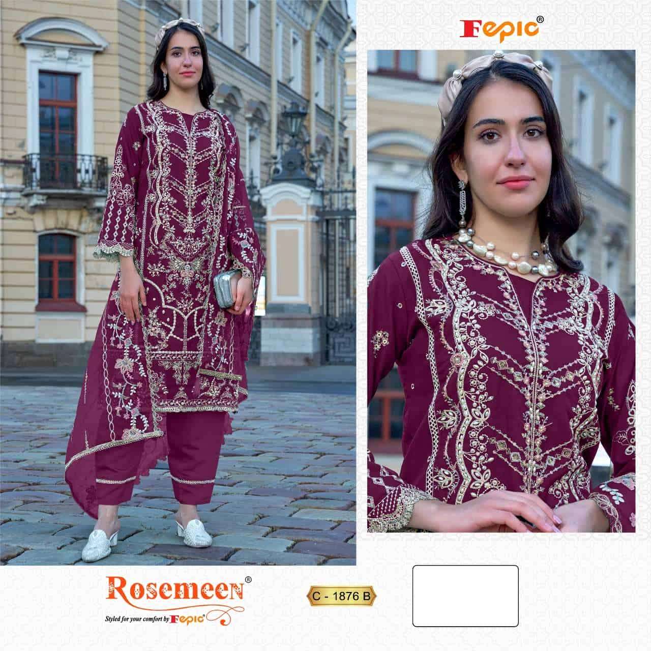 Fepic C 1876 B Exclusive Heavy Embroidered Designer Suit Ensemble