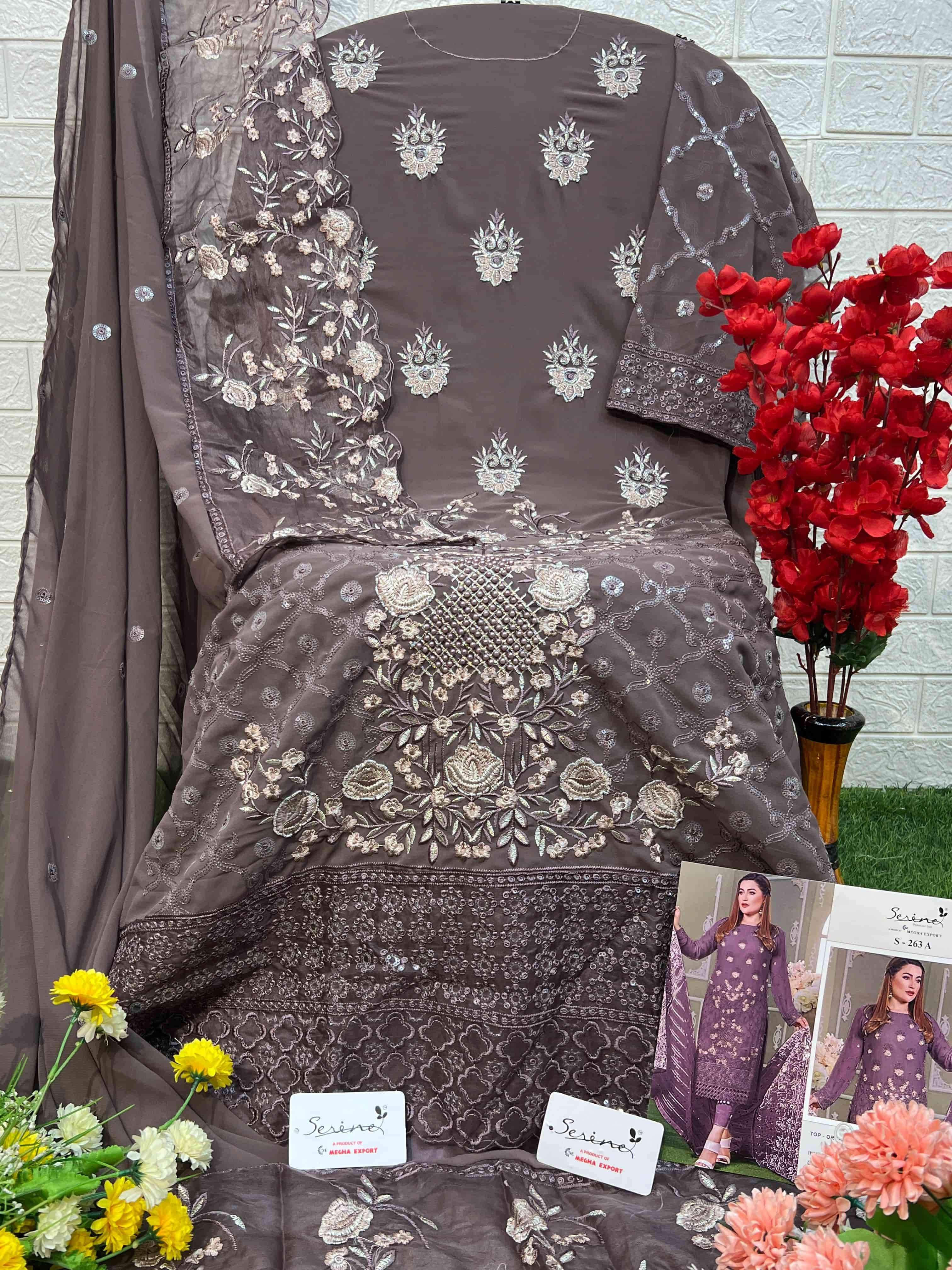 Serine S 263 A Festive Wear Style Heavy Designer Georgette Salwar Kameez Exporter