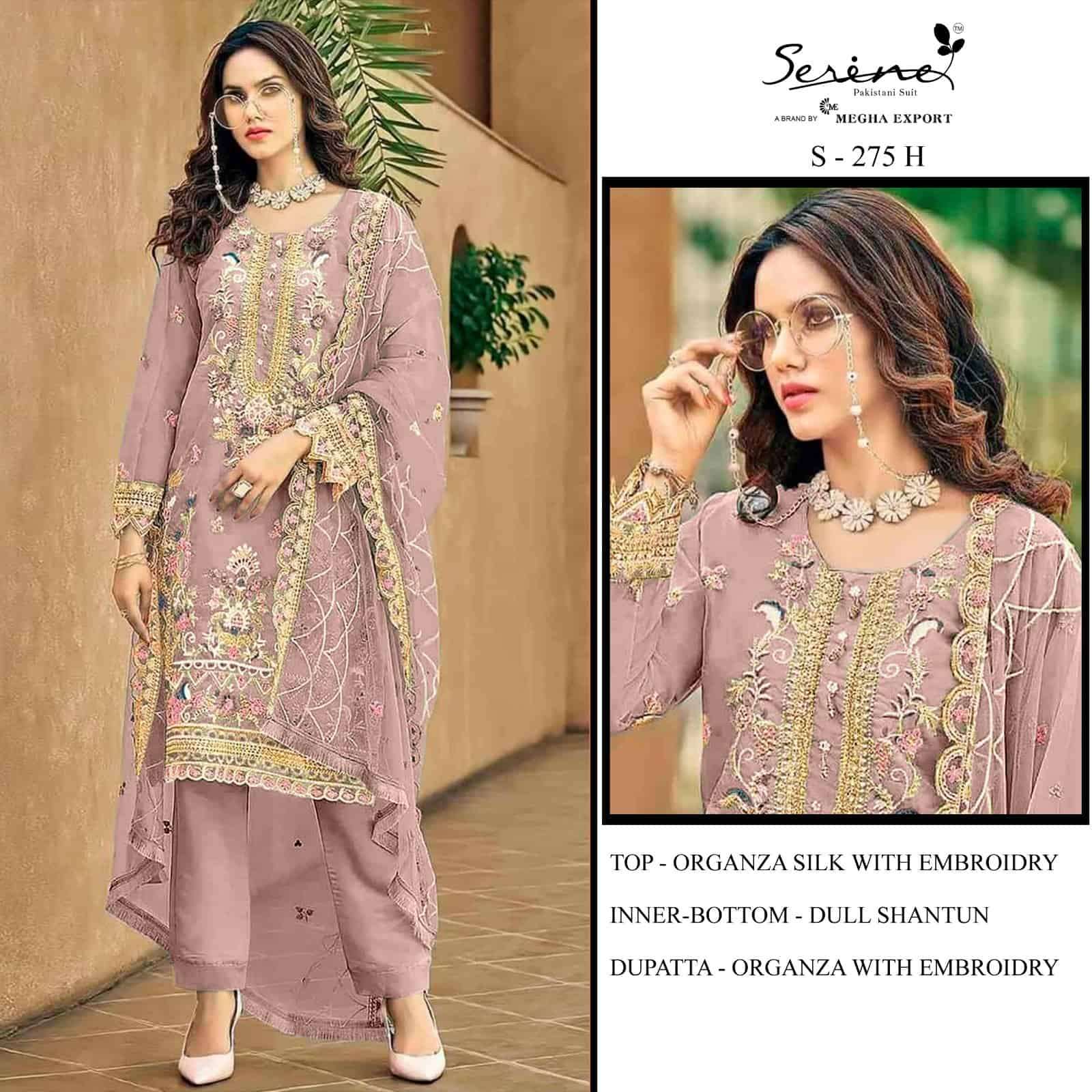 Serine S 275 D Organza Pakistani Suit