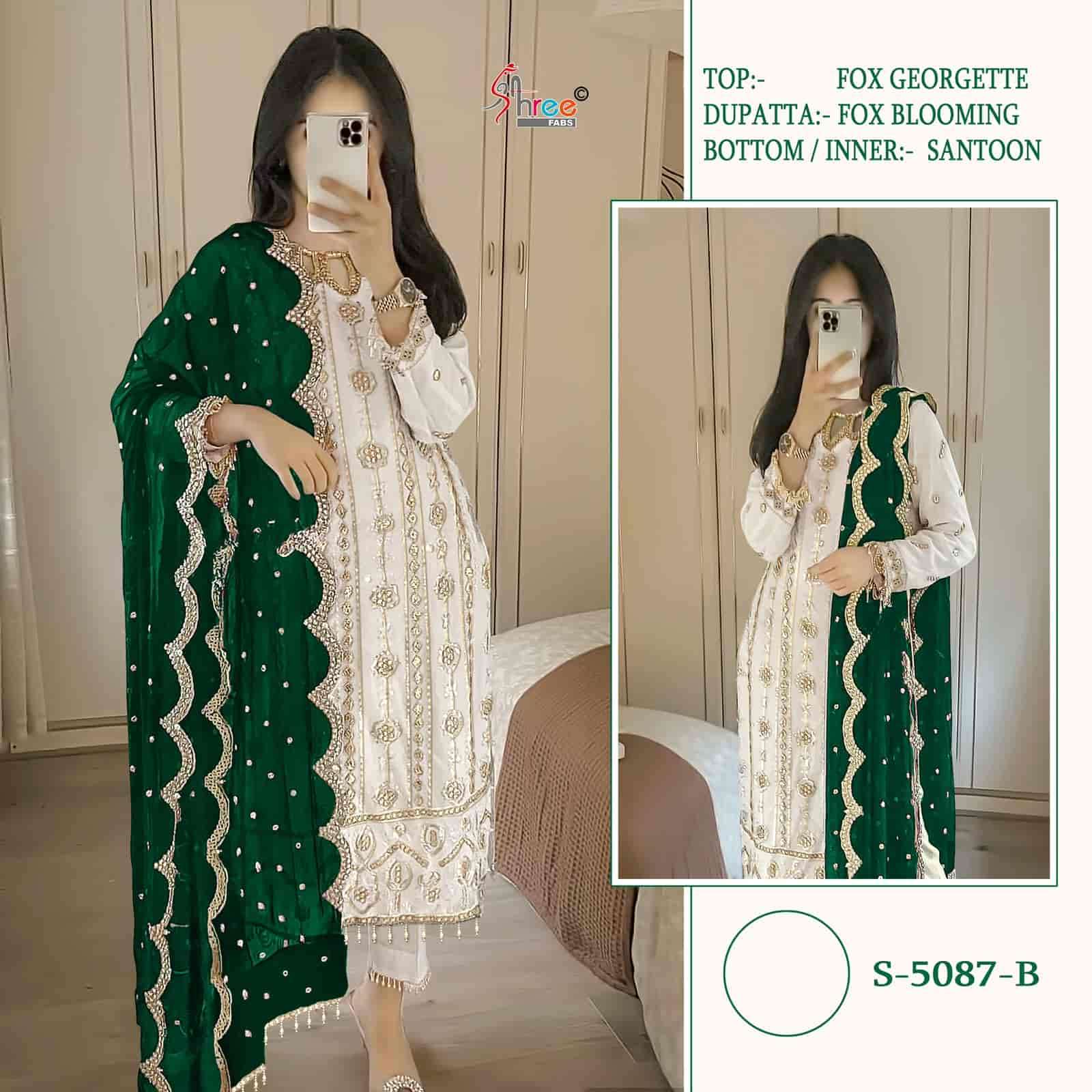 Shree Fabs S 5087 B Fancy Designer Pakistani Georgette Salwar Suit Ensemble