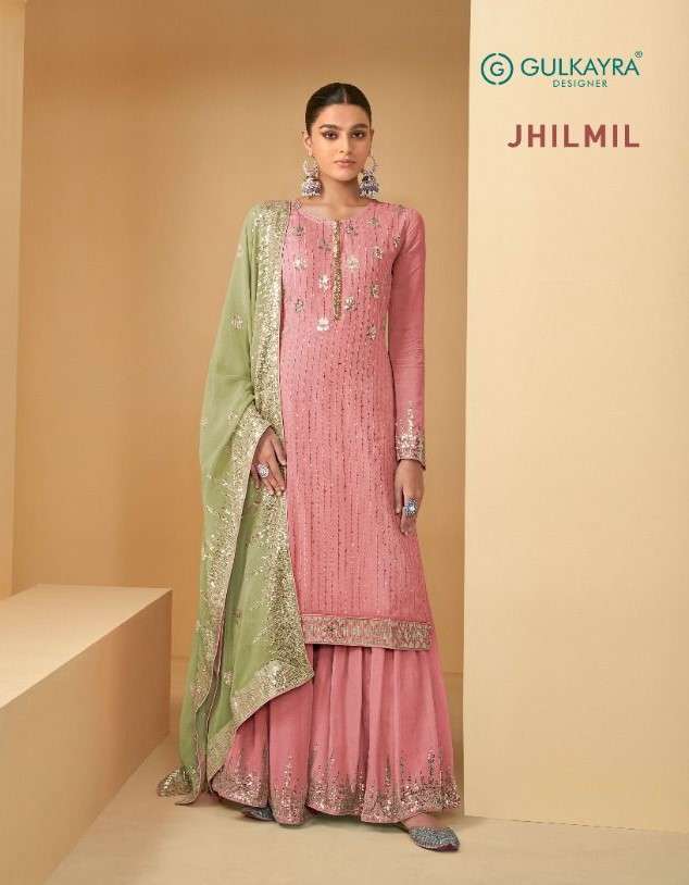 Gulkayra Jhilmil 7174 Colors Designer Gharara Sharara Dress Latest Collection