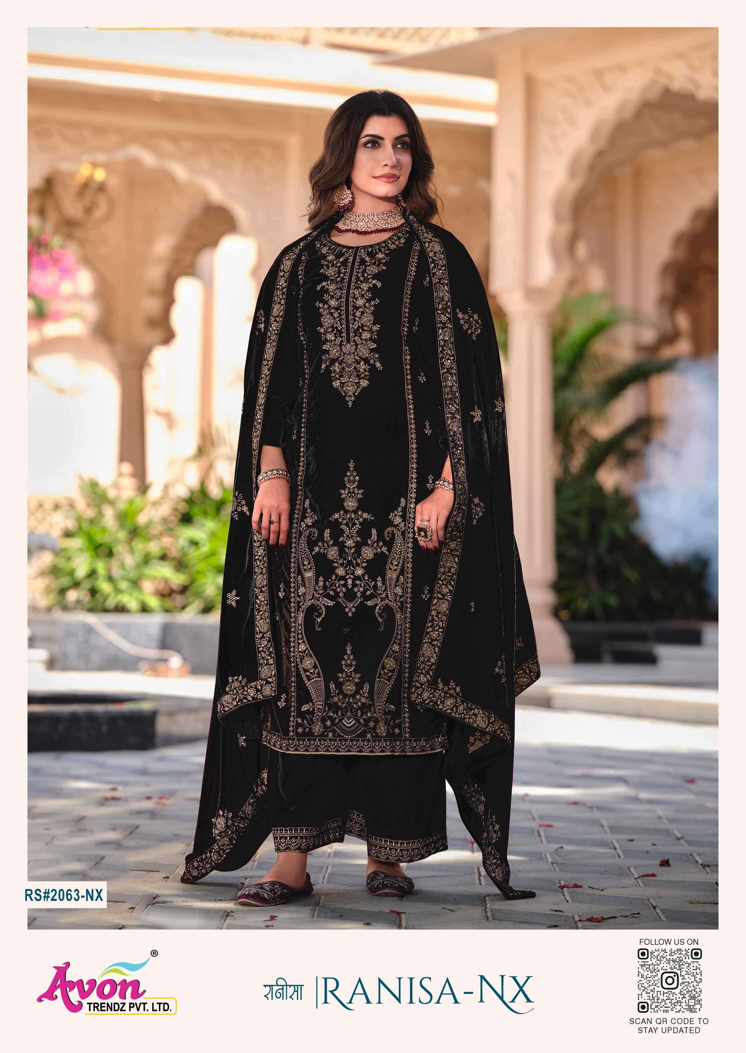 Ranisa Nx Designer Velvet Salwar Suit