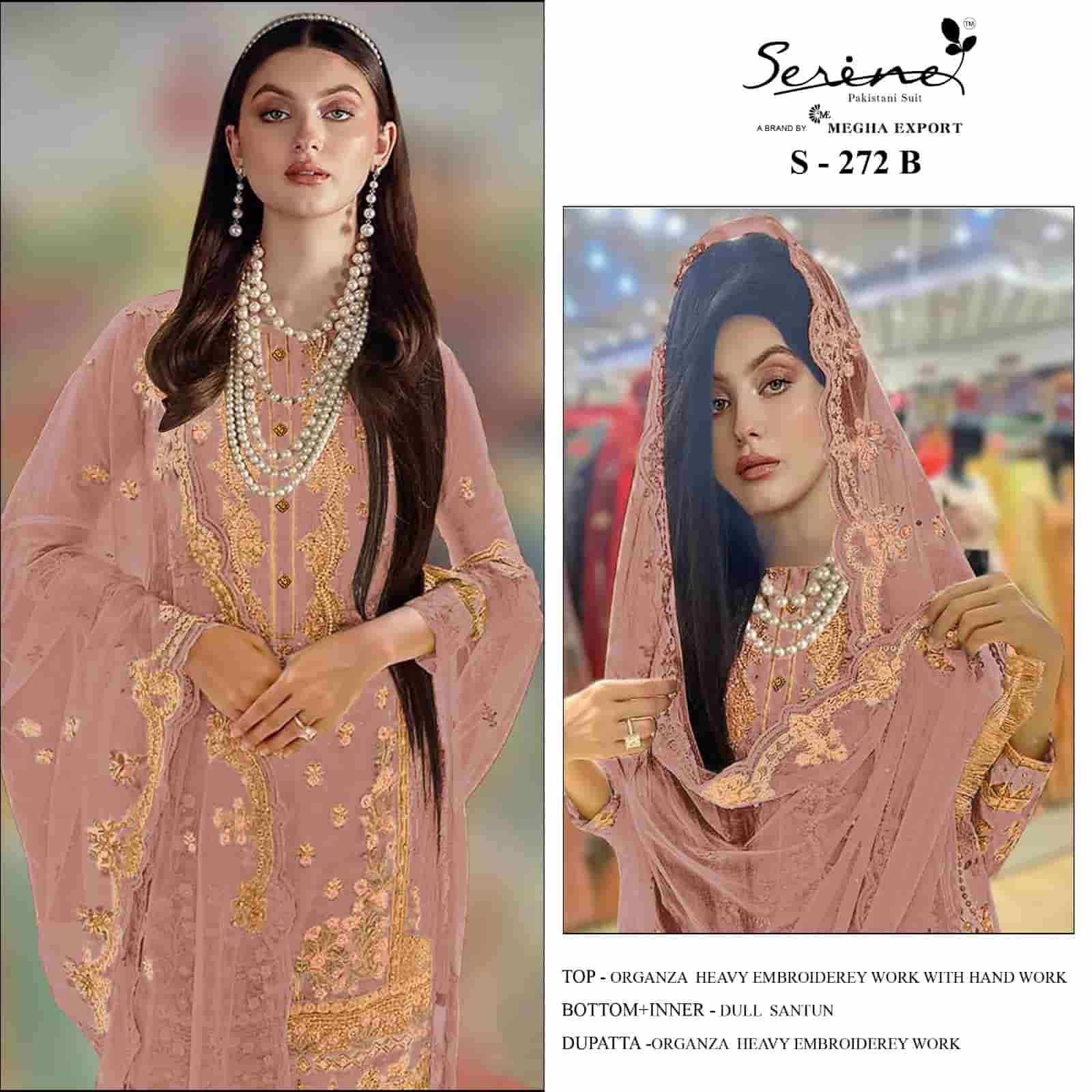 Serine S-272.B Organza Embroidered Salwar Suit