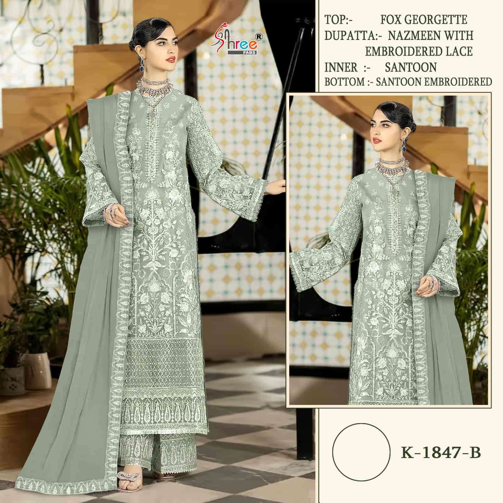 Shree Fabs K 1847 B Heavy Designer Style Pakistani Party Wear Suit Online Supllier