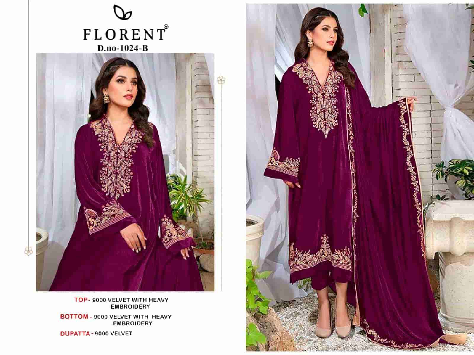 Florent 1024 Colors Festive Wear Style Designer Velvet Suit Collection