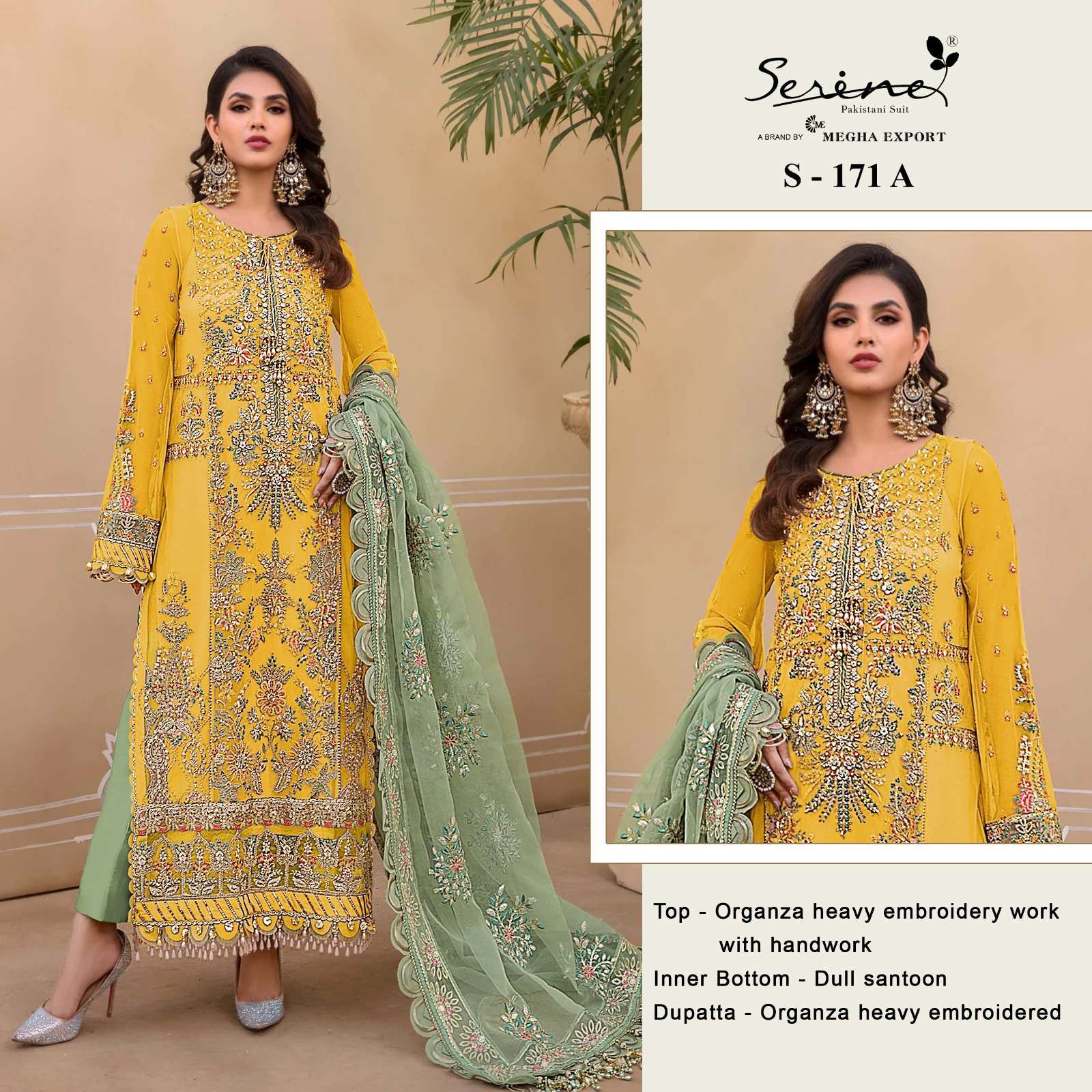 Serine S 171 Colors Partywear Pakistani Designer Dress