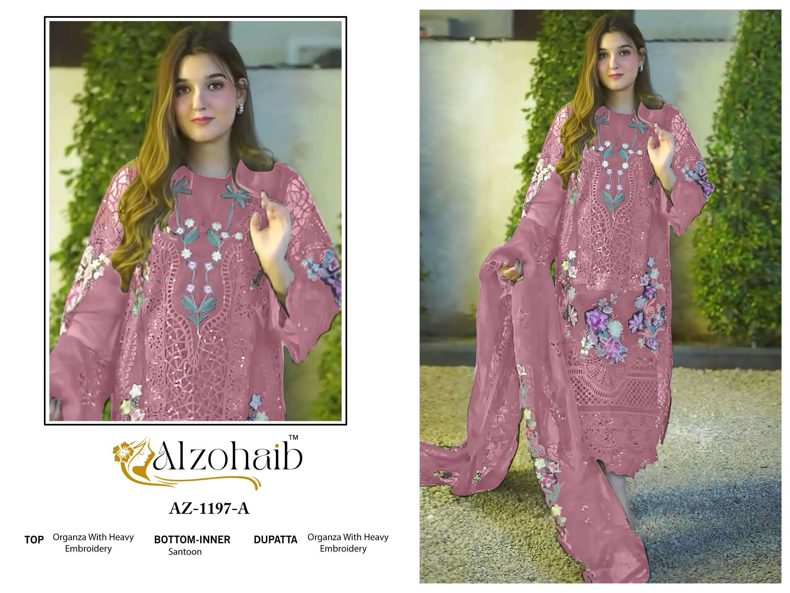 Alzohaib 1197 Colors Pakistani Suit