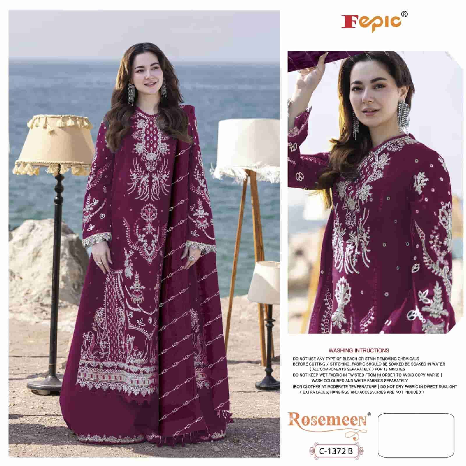 Fepic C 1372 B Exclusive Latest Heavy Embroidered Designer Suit Collection