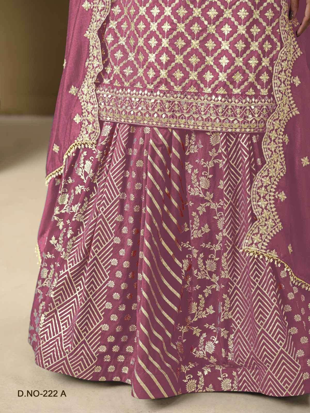 Aanaya Vol 222 Wedding Wear Lehenga Style Dress Latest Collection