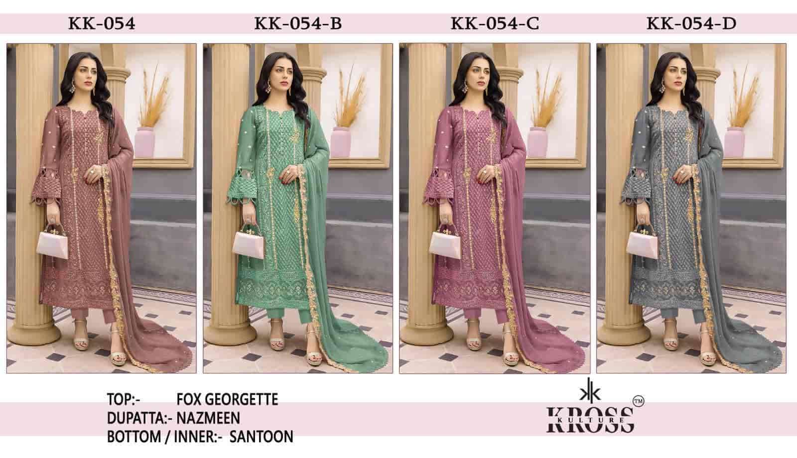 Kross Kulture KK 054 Colors Pakistani Festive Wear Style Designer Suit Exporters