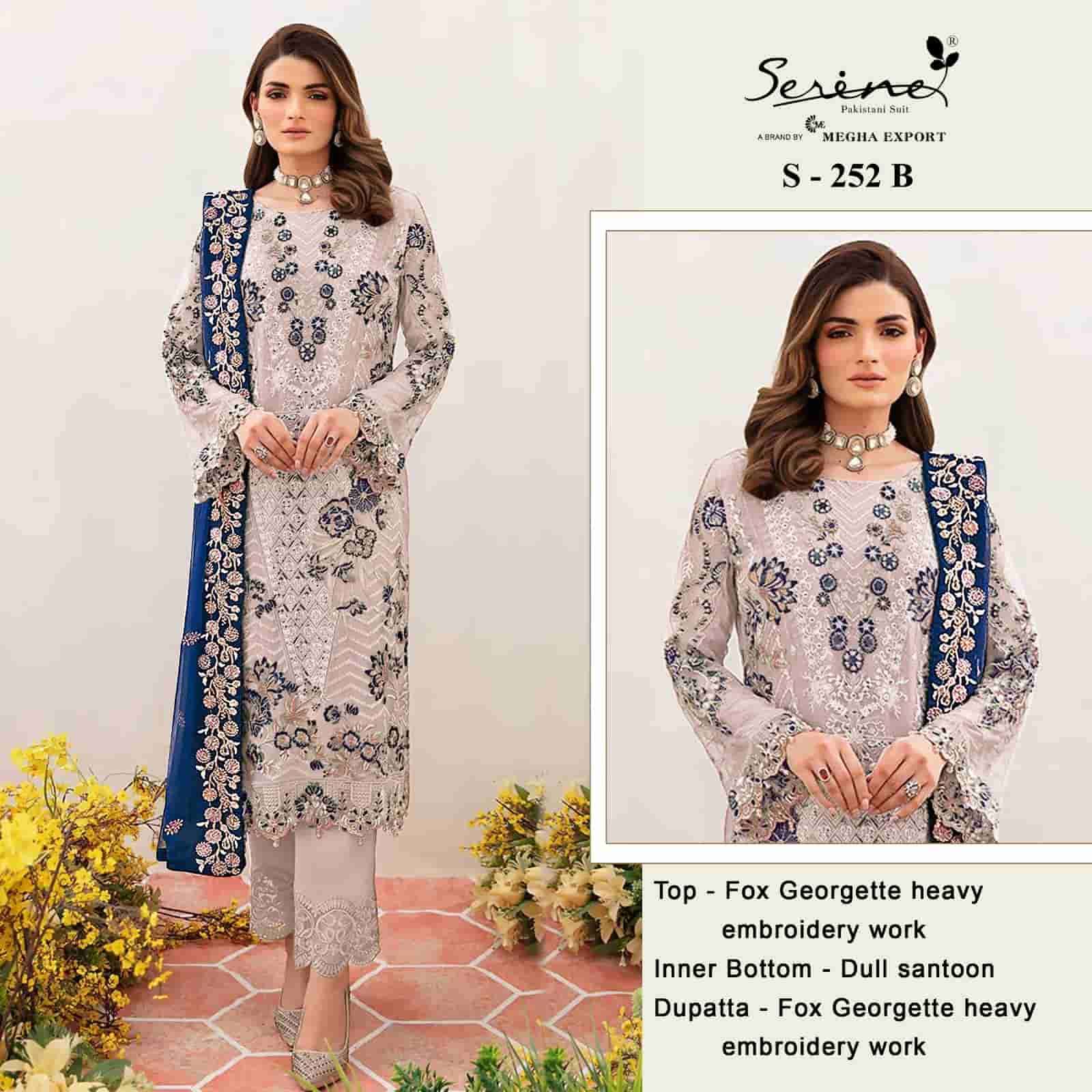 Serine S 252 B Pakistani Festive Wear Style Designer Suit Exporter