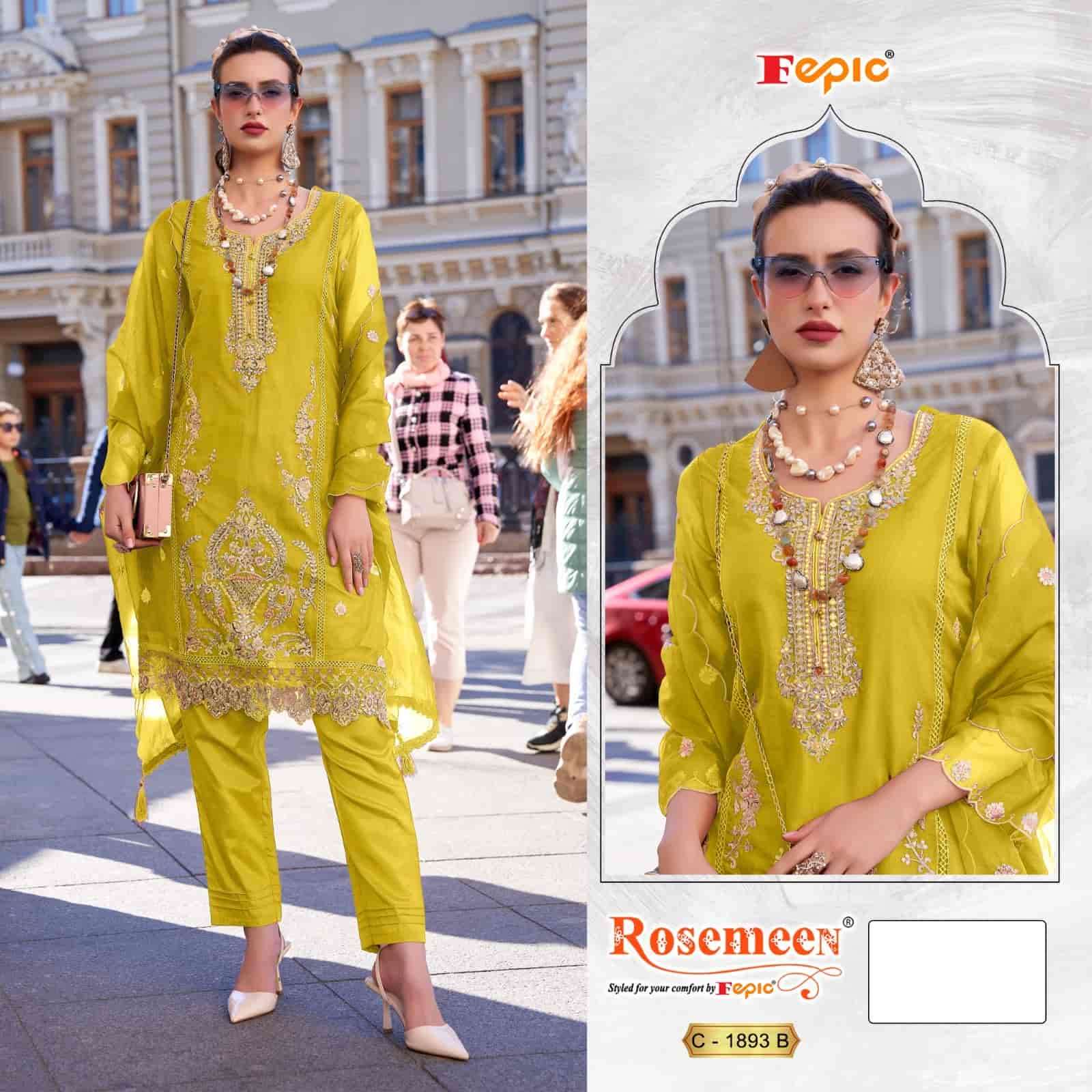 Fepic C 1893 B Festive Wear Style Designer Embroidered Suit Collection
