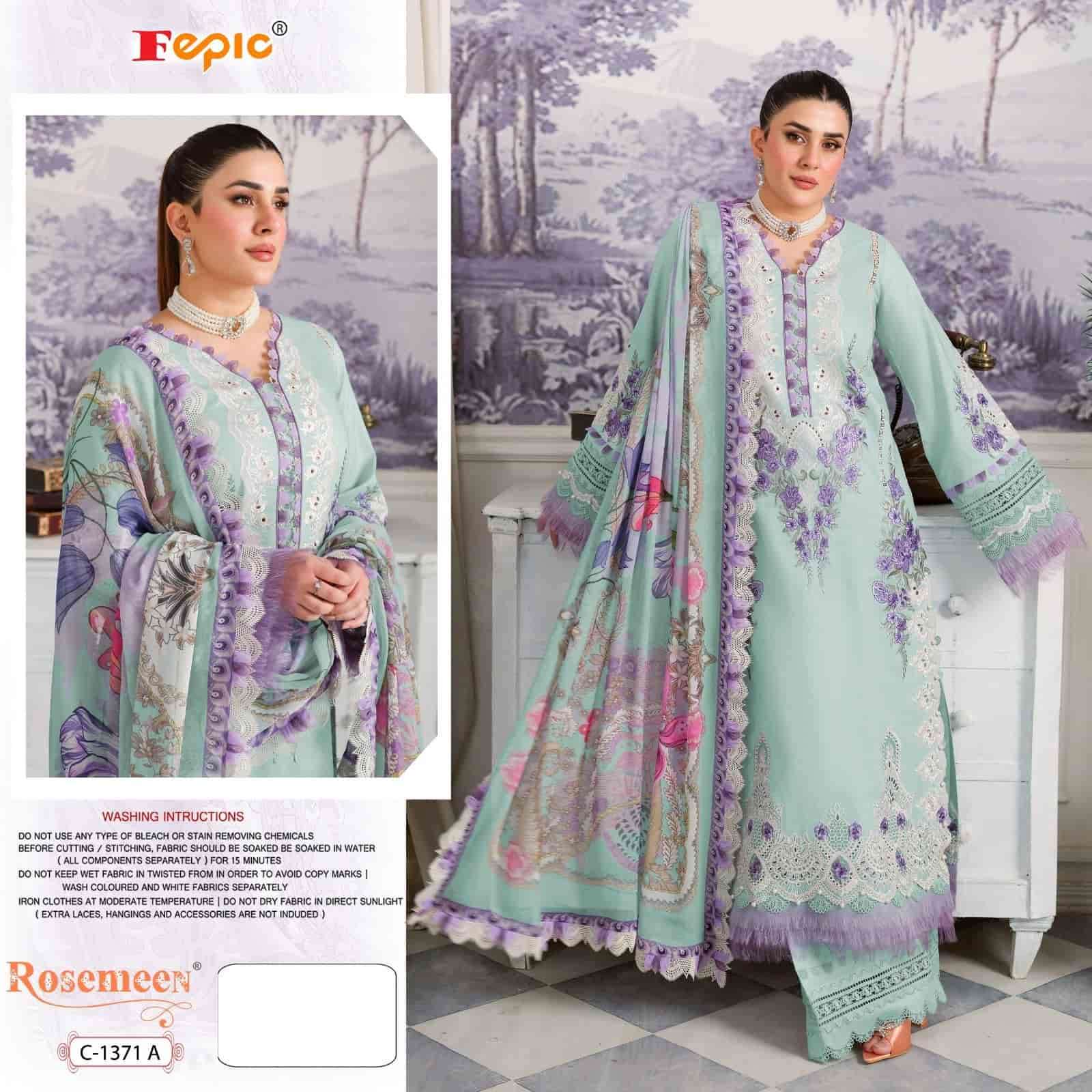 Fepic Rosemeen Embroidered Cotton Suit