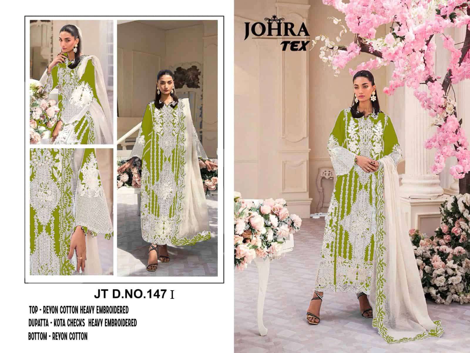 Johra Tex 147 I Pakistani Style Designer Cotton Salwar Suit Exporter