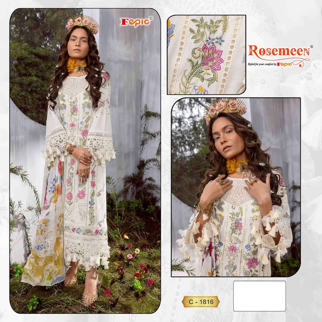 Fepic C 1816 Colors Exclusive Latest Designer Pakistani Cotton Suit Wholesalers