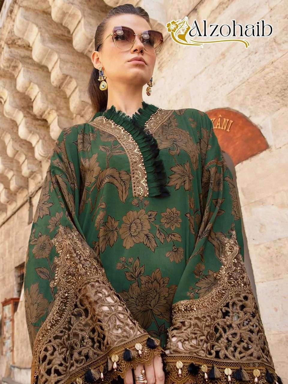 Alzohaib 1084 To 1085 Colors Pure Cotton Printed Suit Salwar