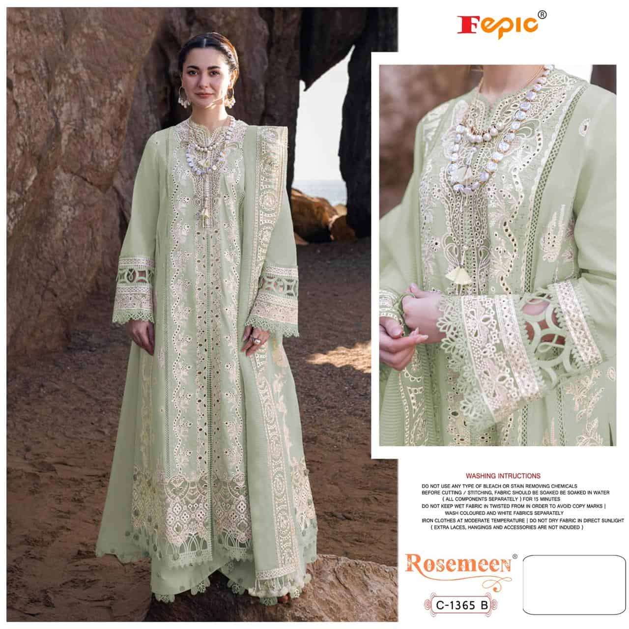 Fepic Rosemeen C 1365 B Cotton Pakistani Suit