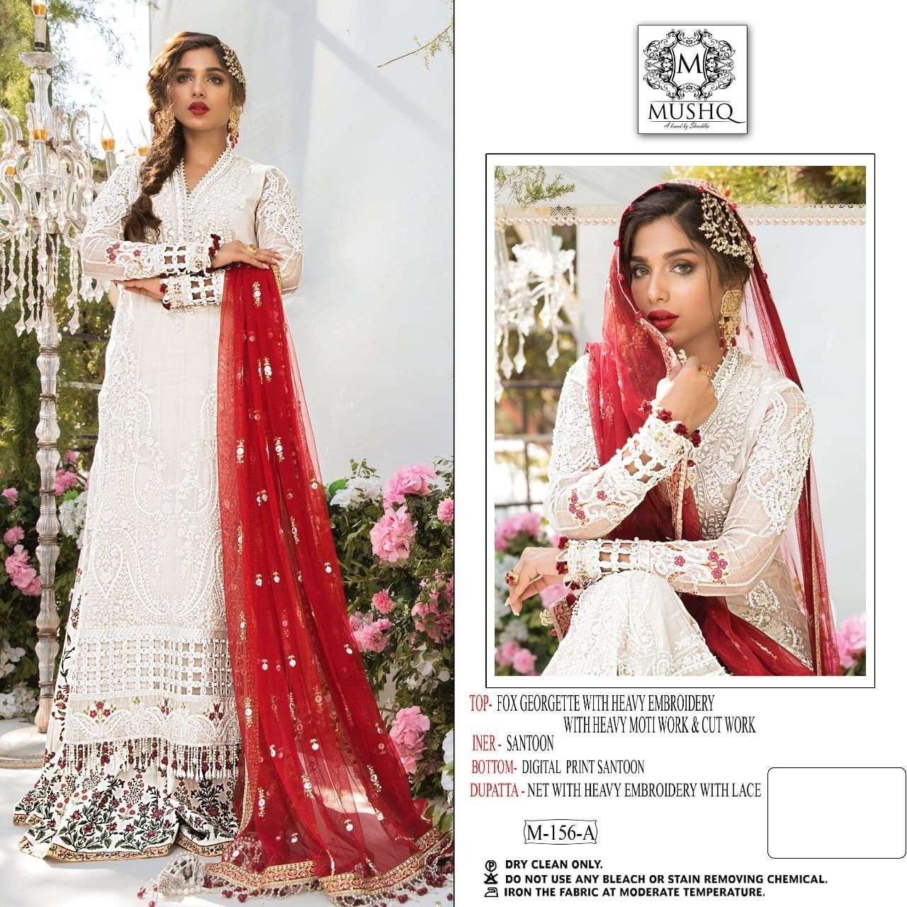 Mushq Shraddha M 156 Colors Party Wear Gharara Style Pakistani Suit