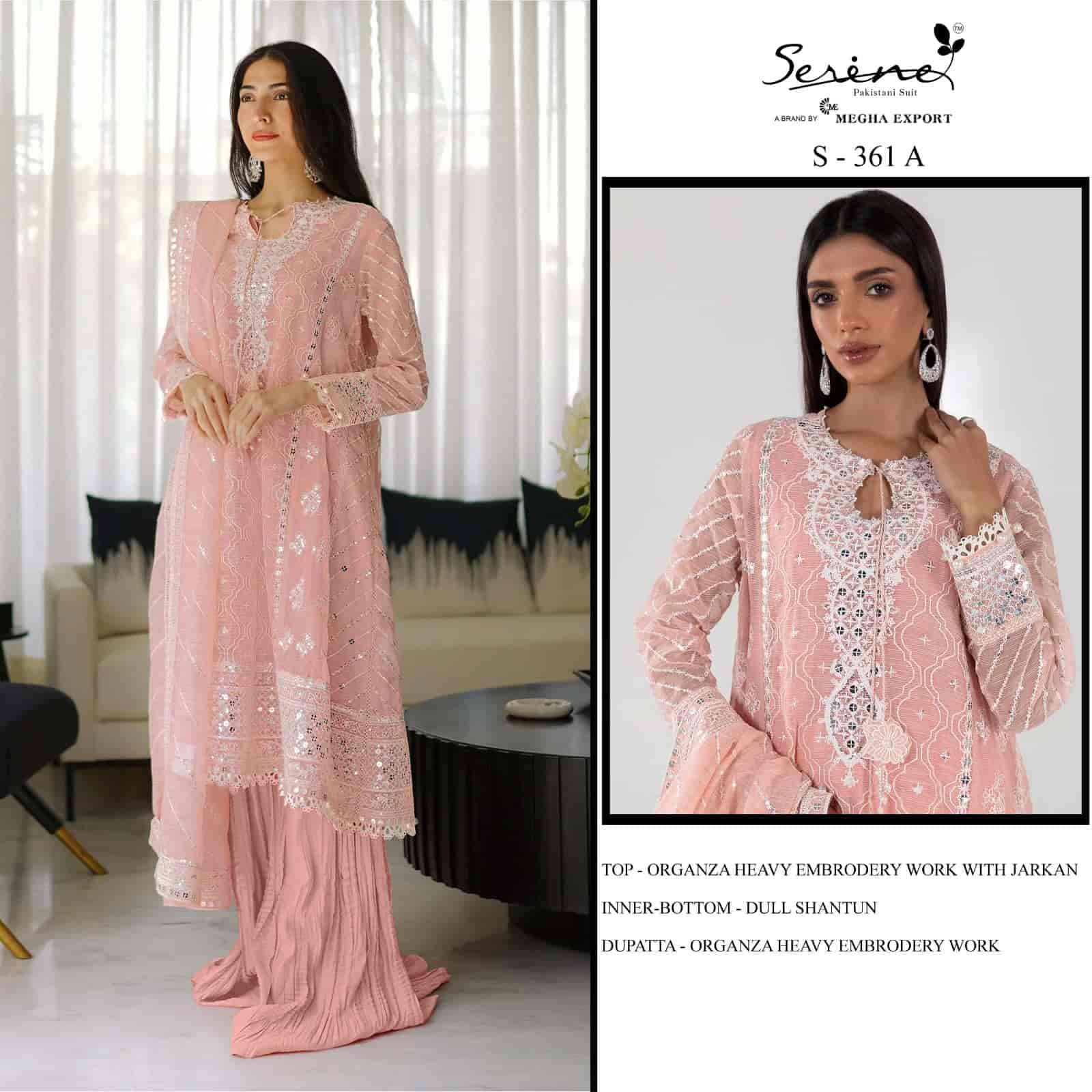 Serine S 361 A Pakistani Festive Wear Style Designer Salwar Suit Exporter