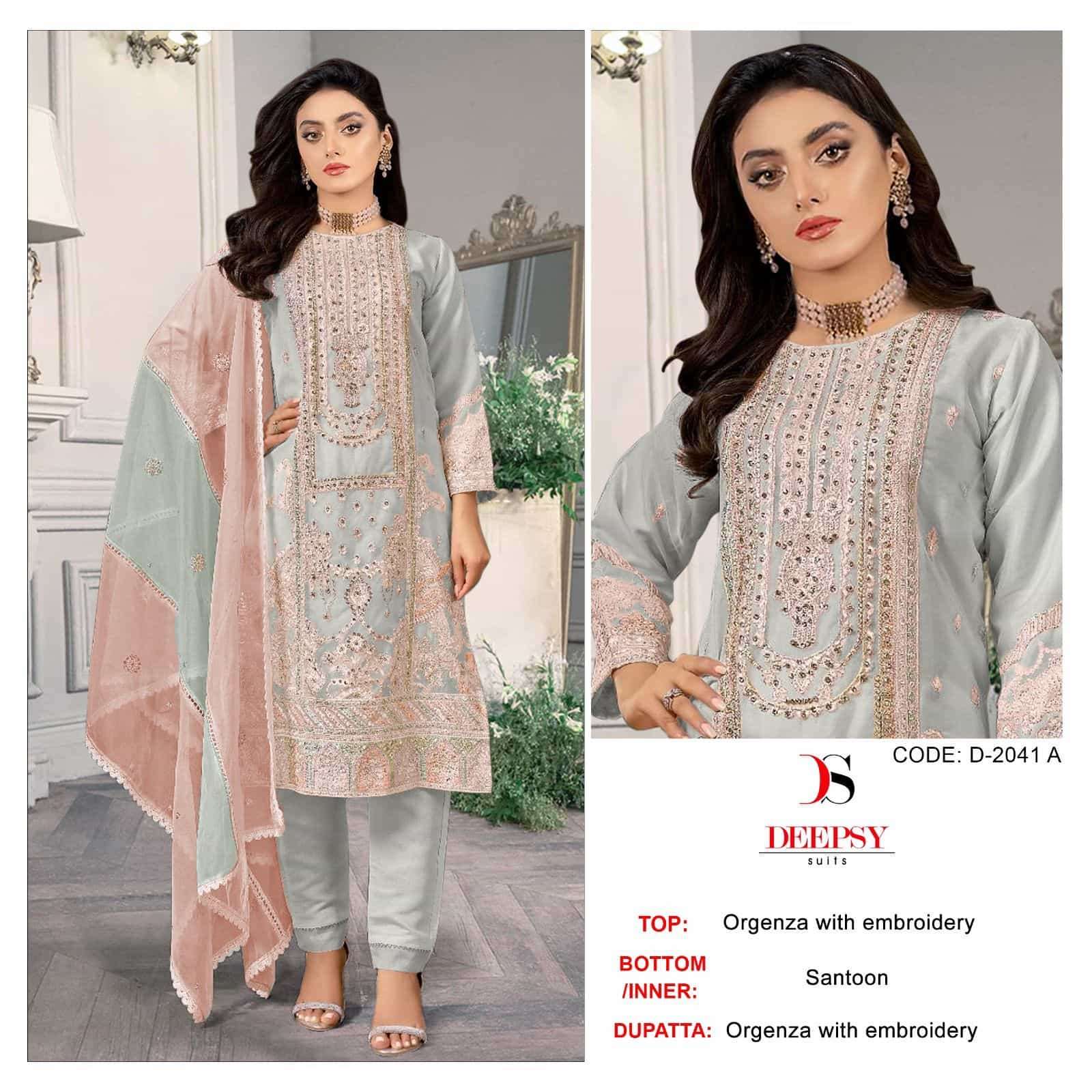 Deepsy D 2041 Colors Pakistani Latest Heavy Designer Festive Wear Suit Wholesalers
