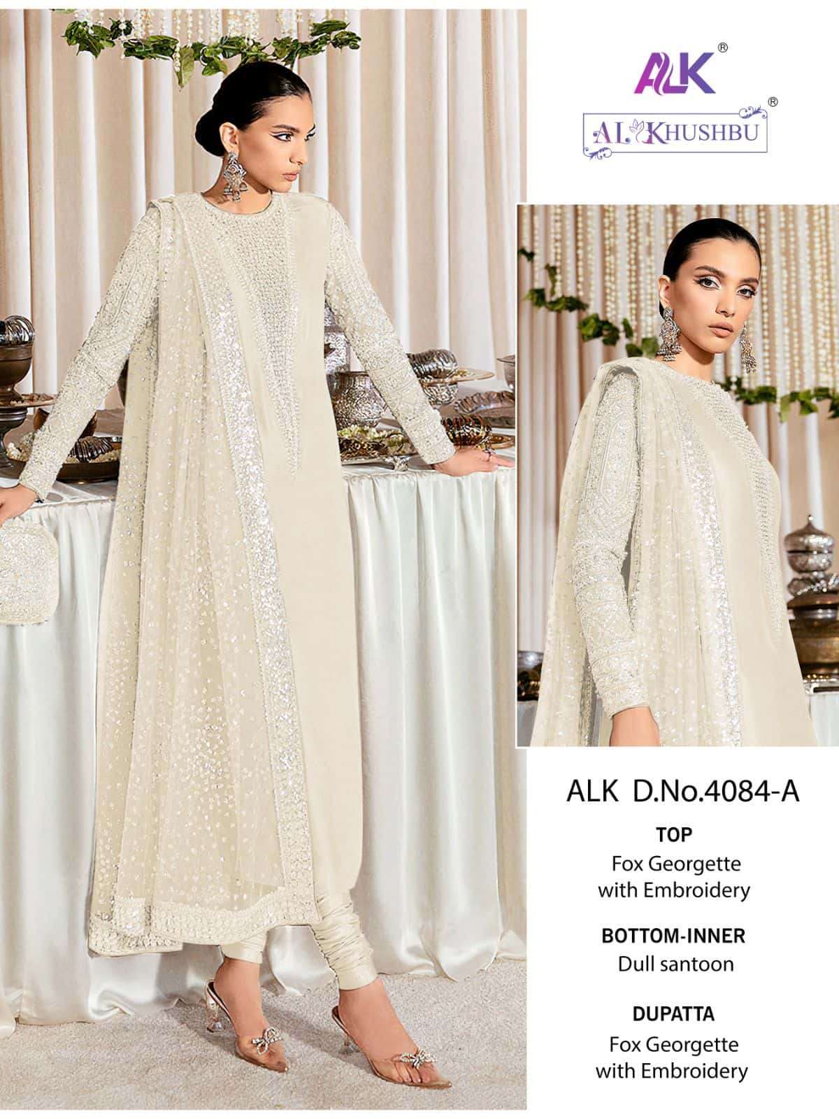 AL Khushbu 4084 Colors Vol 1 Pakistani Designer Salwar Suit Wholasaler
