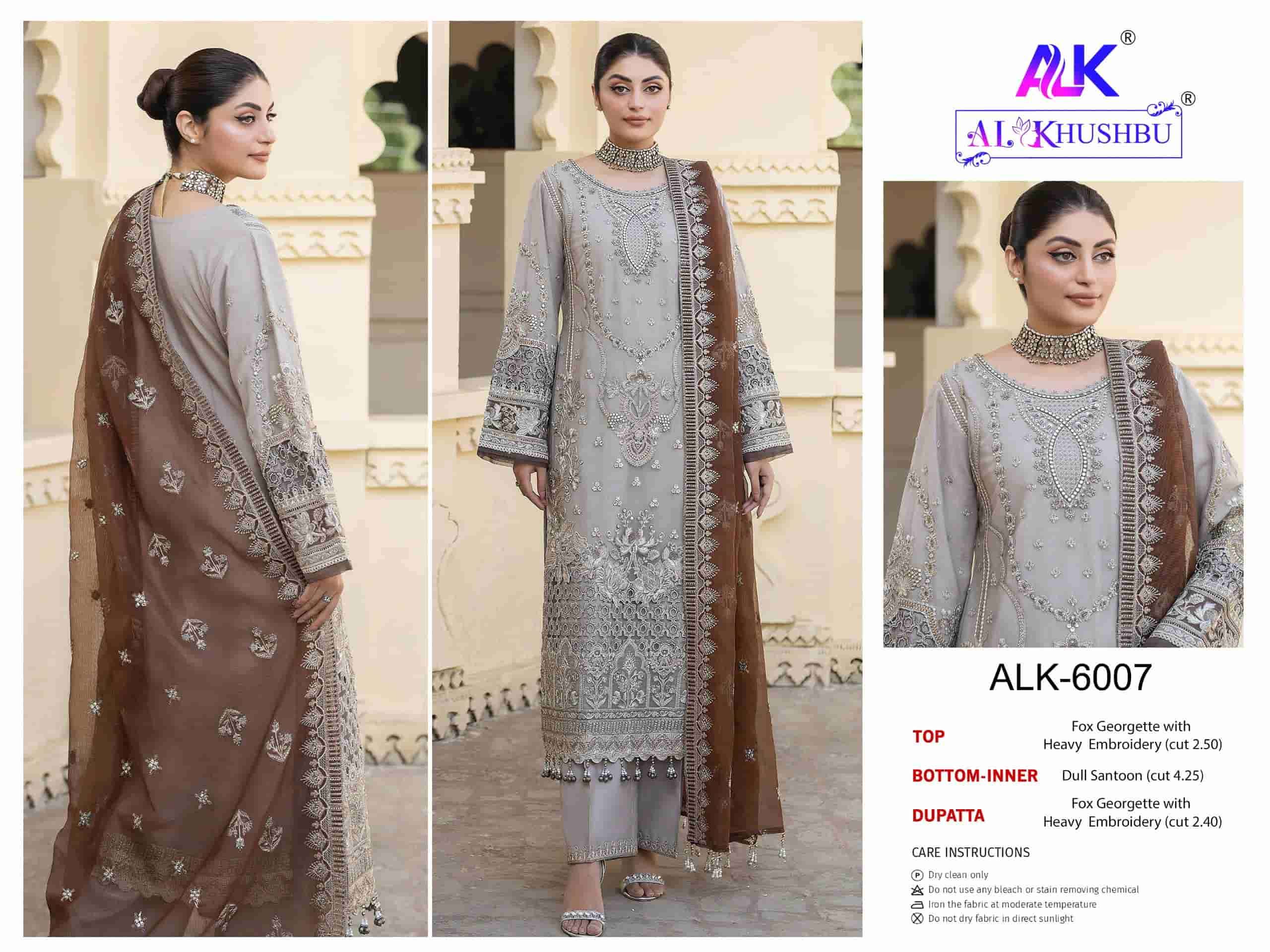 Al Khushbu 6007 Festive Wear Style Designer Georgette Suit Ensemble