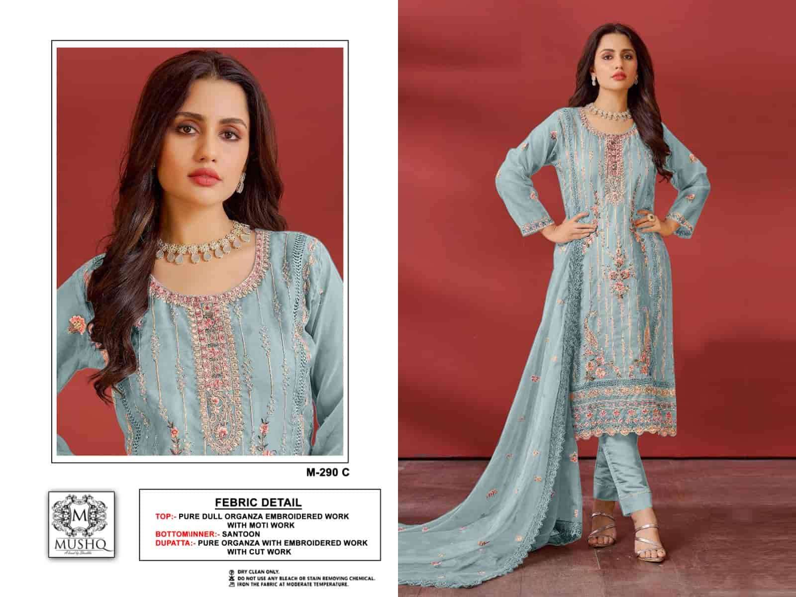 Mushq M-290 C Organza Party Wear Suit