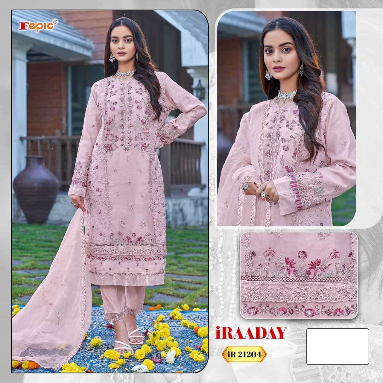 Fepic Rosemeen IR 21204 Organza Salwar Suit