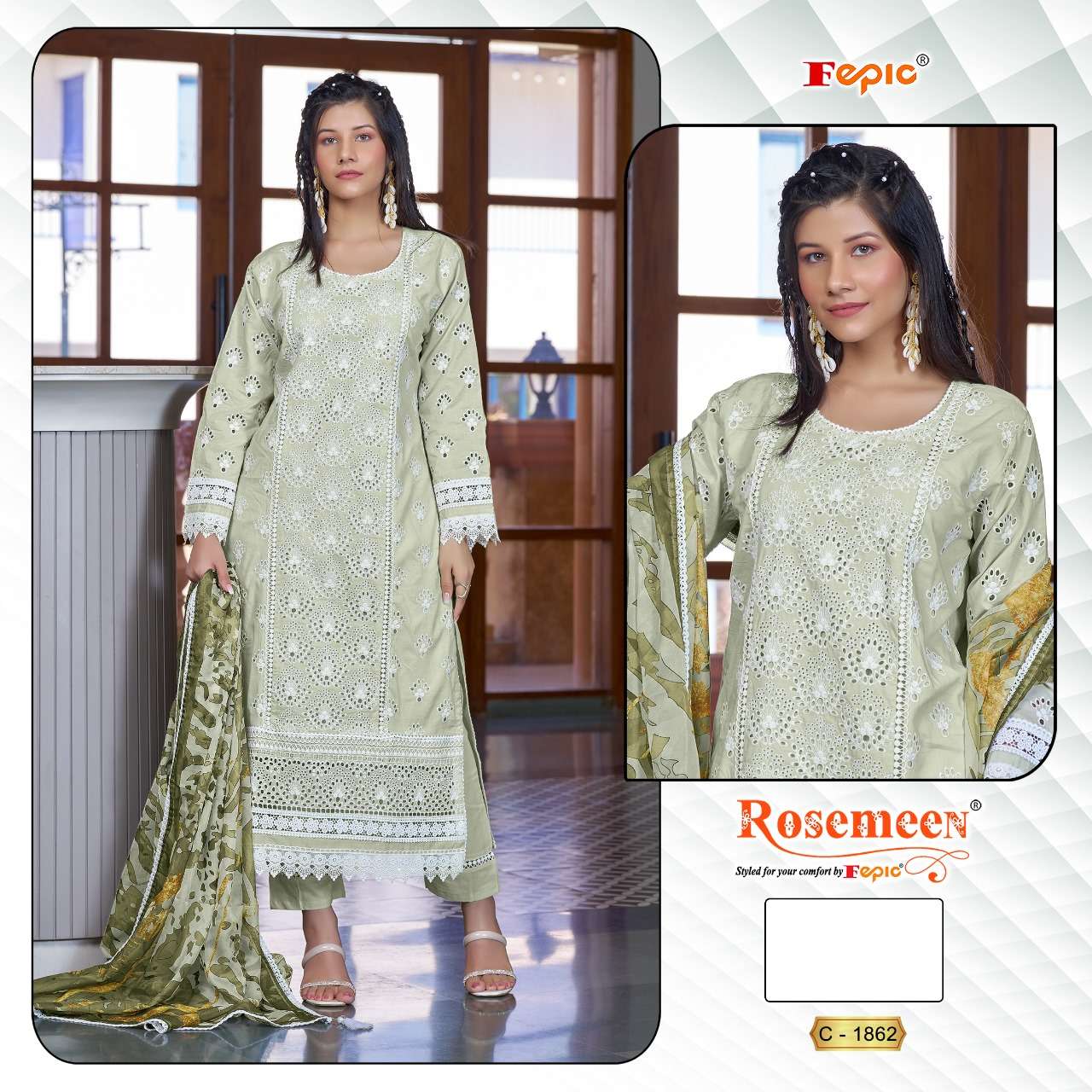 Fepic C 1862 Colors Pakistani Salwar Site Collection