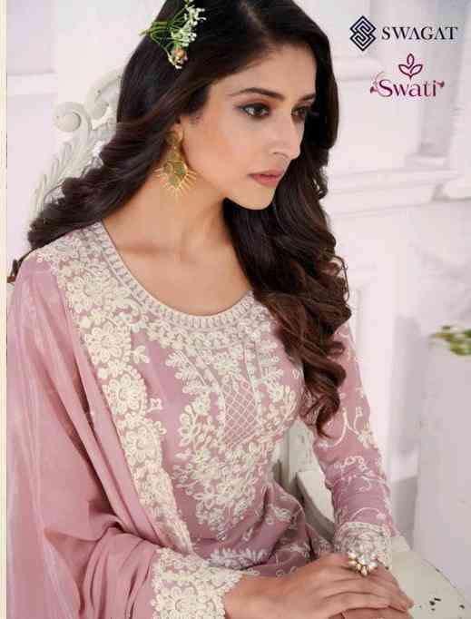 Swagat Swati 3701 To 3706 Festive Wear Straight Salwar Suit New Collection