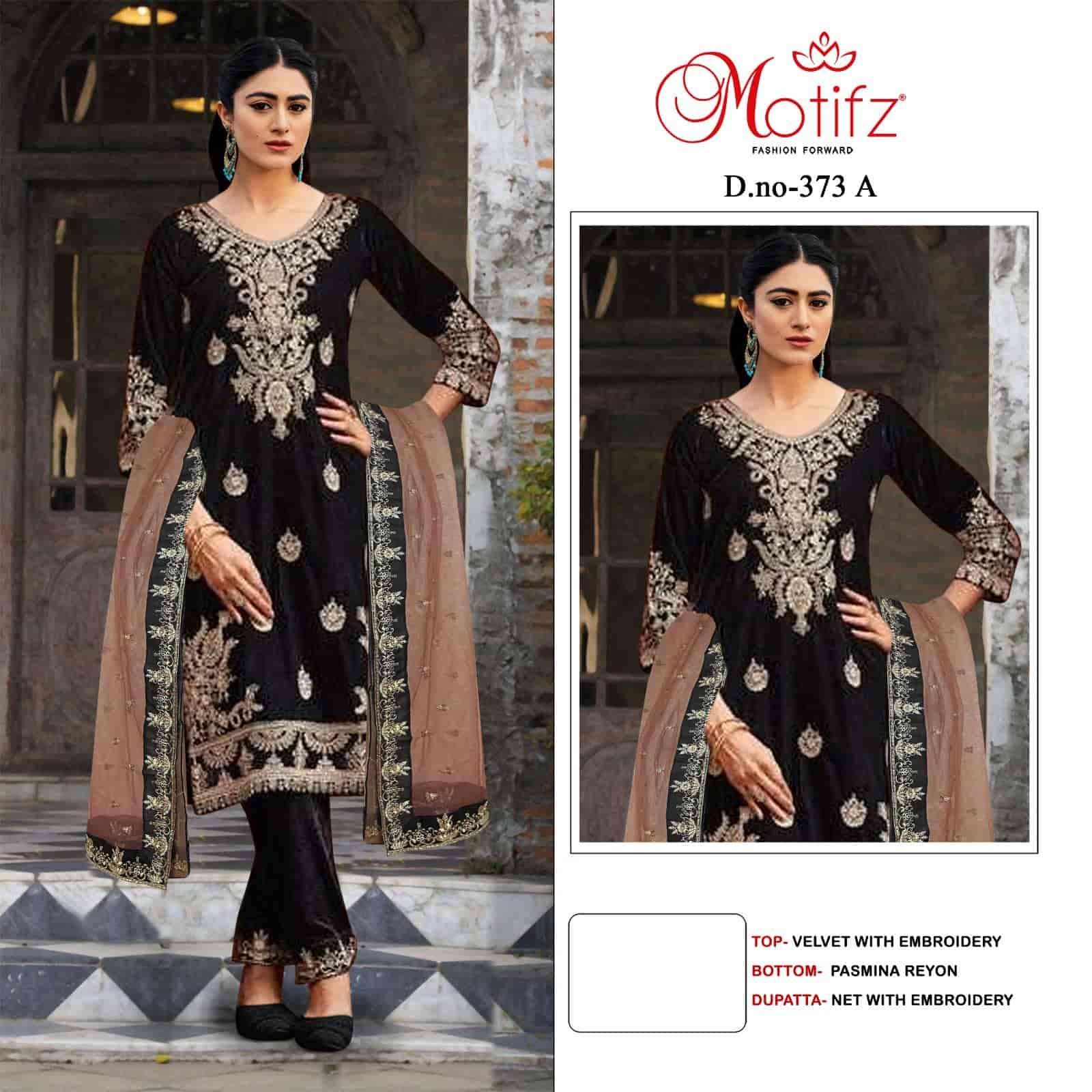 Motifz 373 Colora Pakistani Style Designer Velvet Salwar Suit