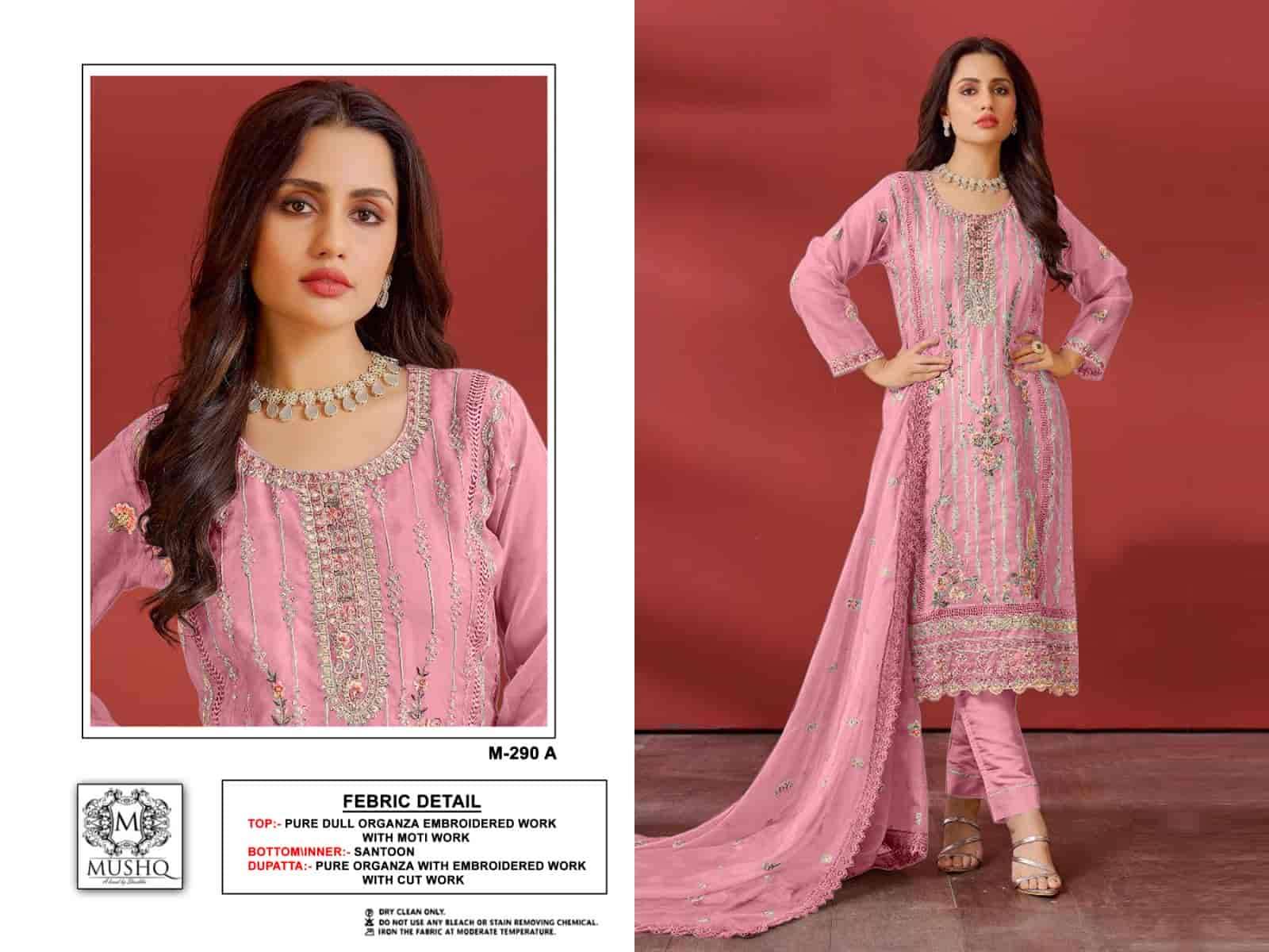 Mushq M 290 A Festive Wear Style Designer Pakistani Salwar Suit Exporter