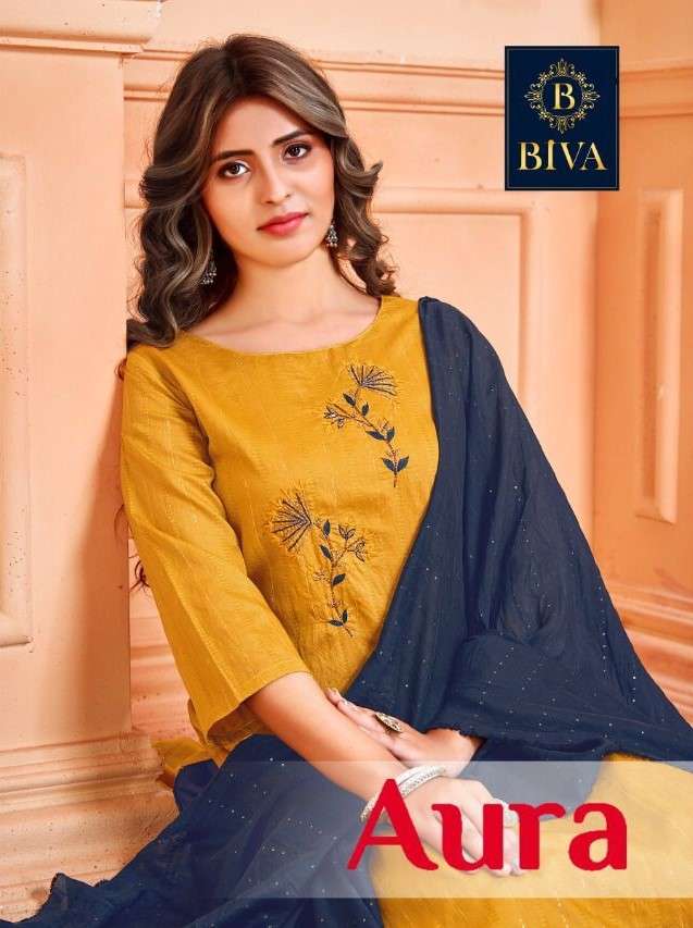 Biva Aura Designer Readymade Cotton Salwar Suit Collection in