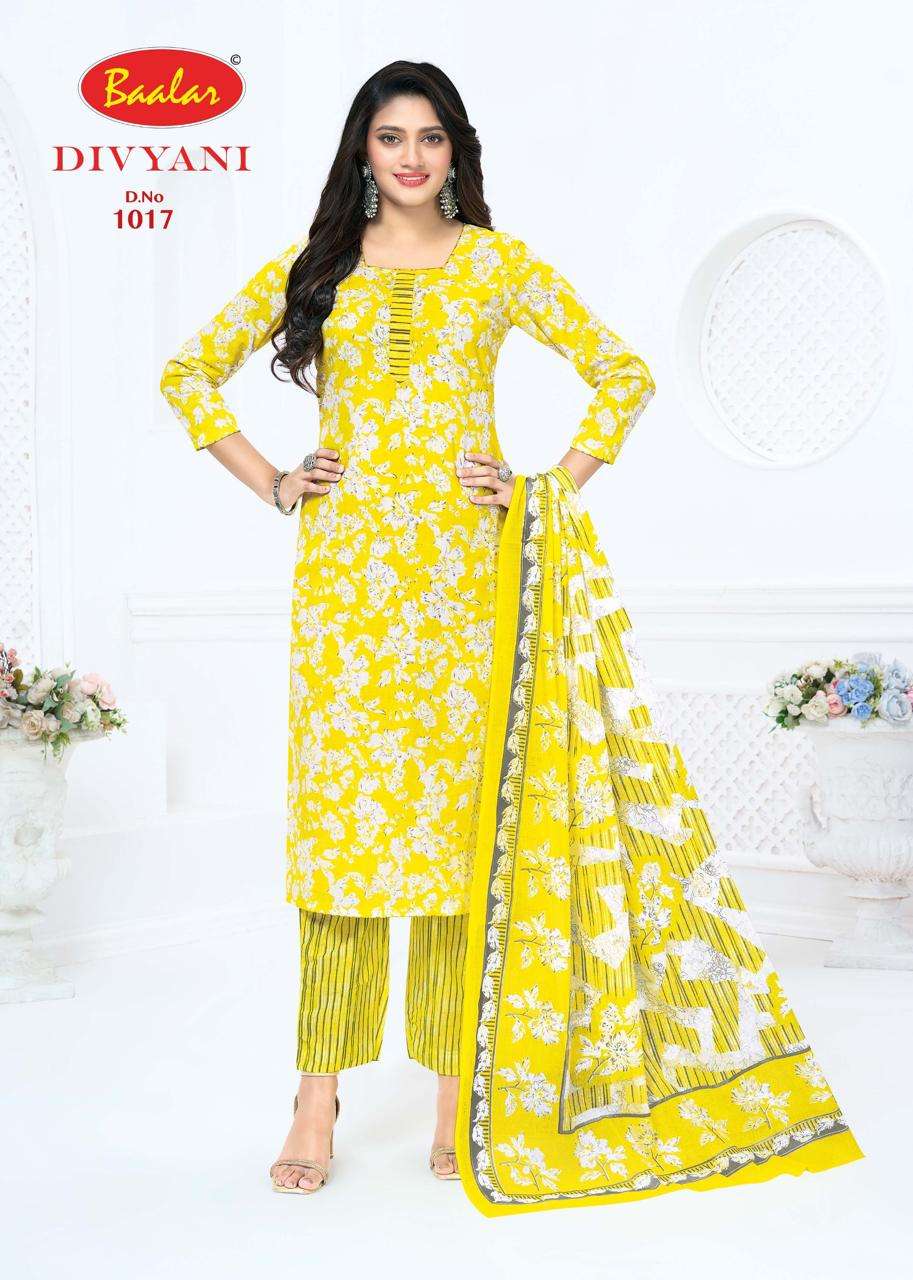 Baalar Divyani Vol 1 Pure Cotton Dress Material