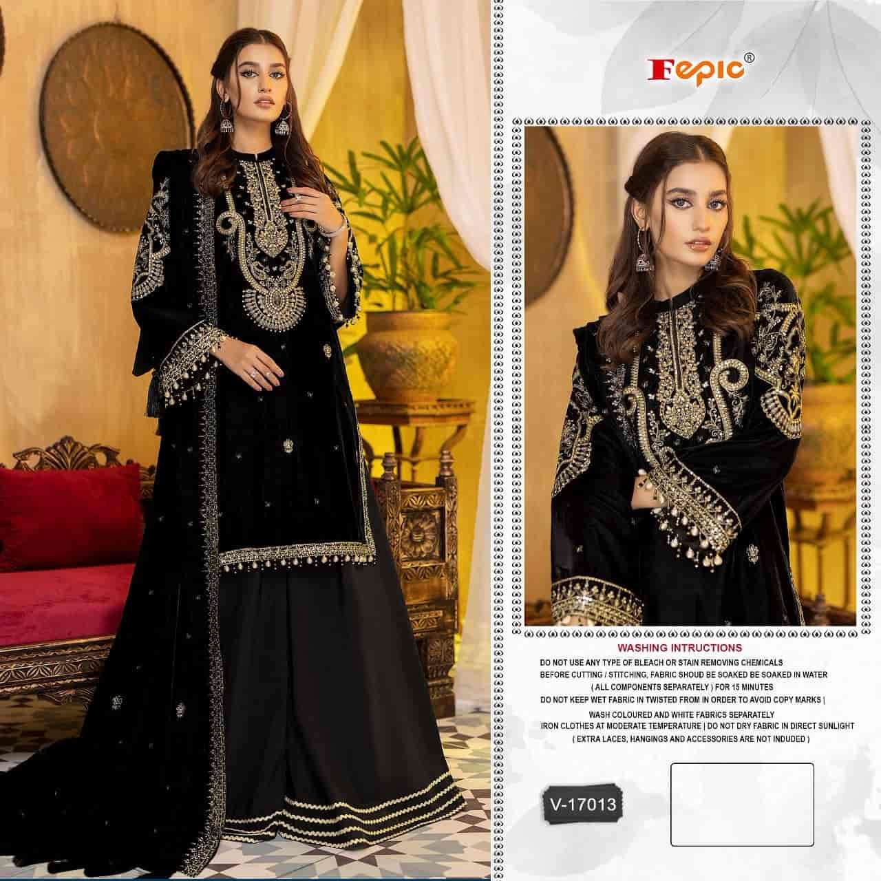 Fepic V 17013 Exclusive Heavy Designer Style Party Wear Velvet Suit Collection
