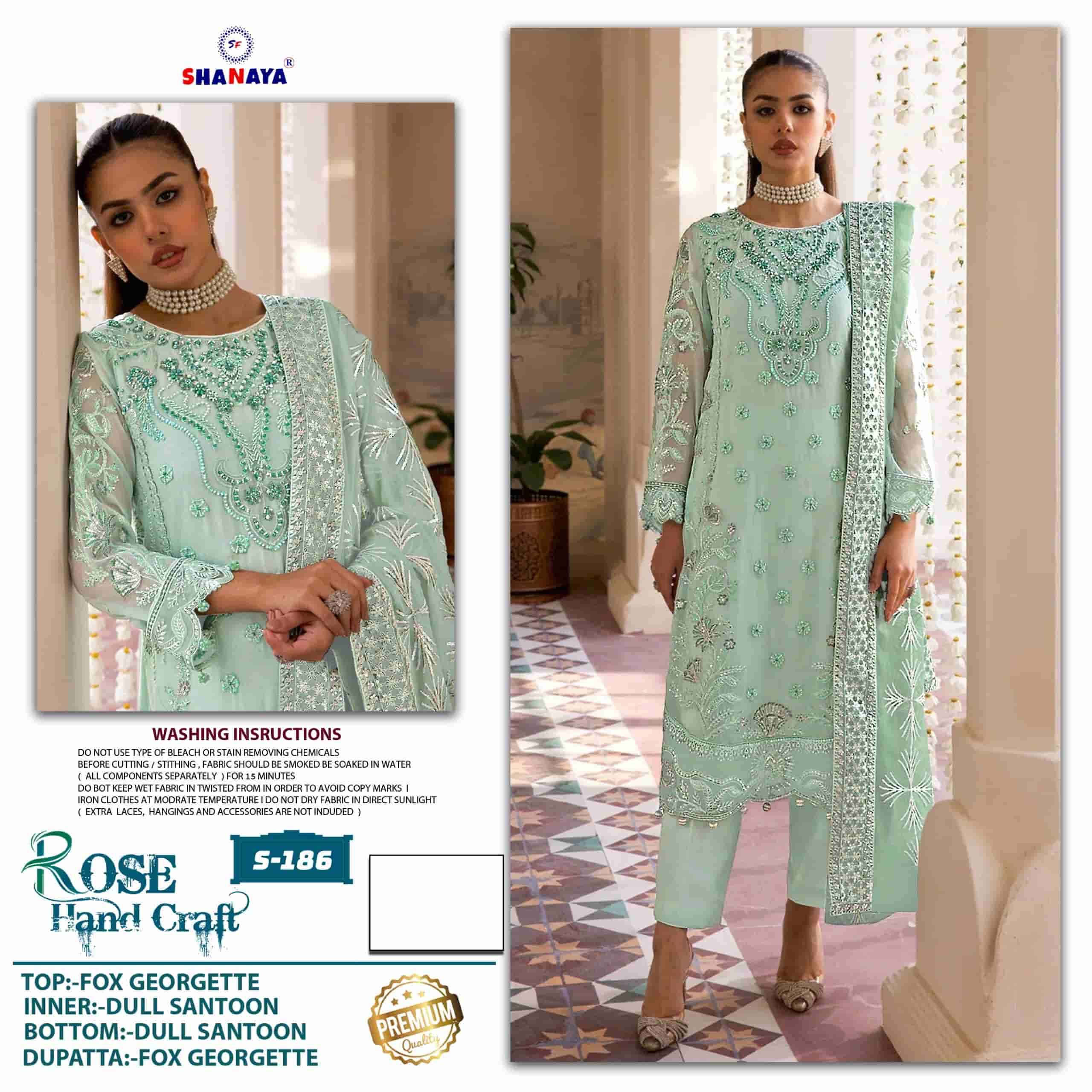 Shanaya S 186 Exclusive latest Designer Pakistani Georgette Suit Ensemble